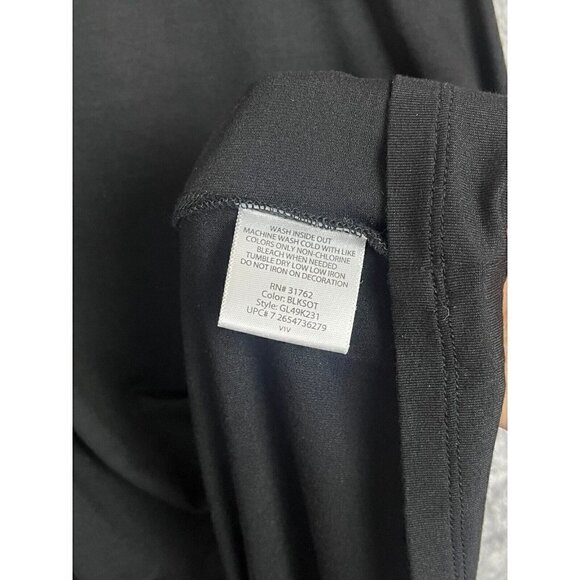 George Black Circles Beaded Short Sleeve Top Knit Stretch women's Medium 8-10 - Picture 5 of 12